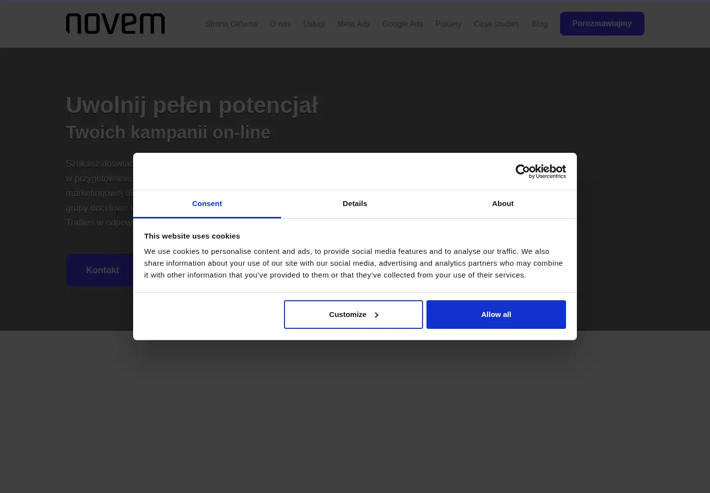 Screenshot of novem.pl