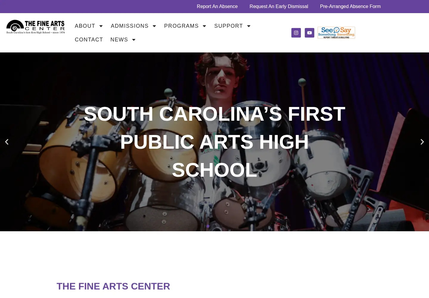 Screenshot of fineartscenter.net