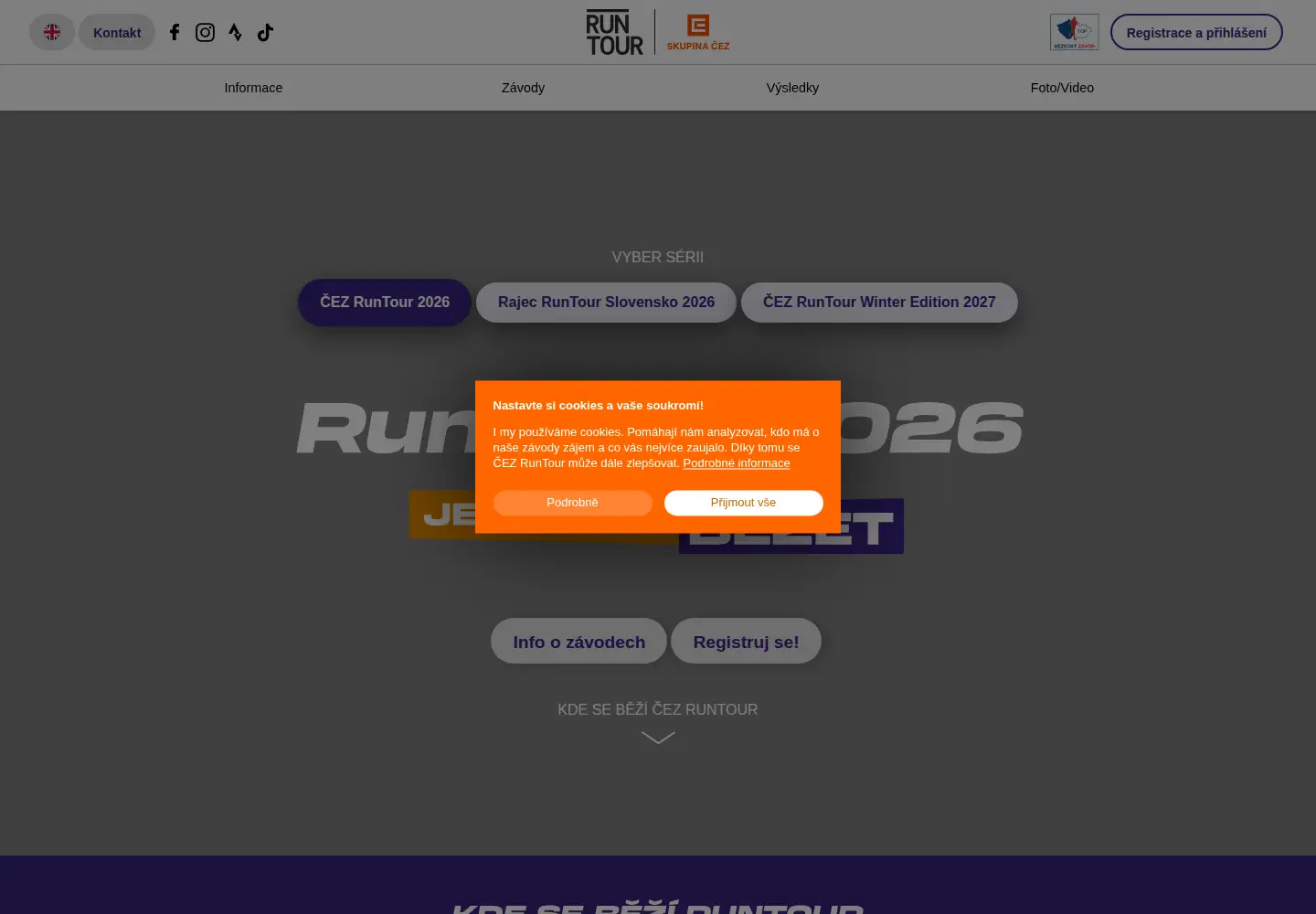 Screenshot of run-tour.cz