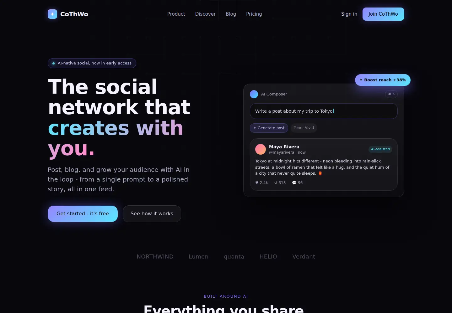 Screenshot of cothwo.com