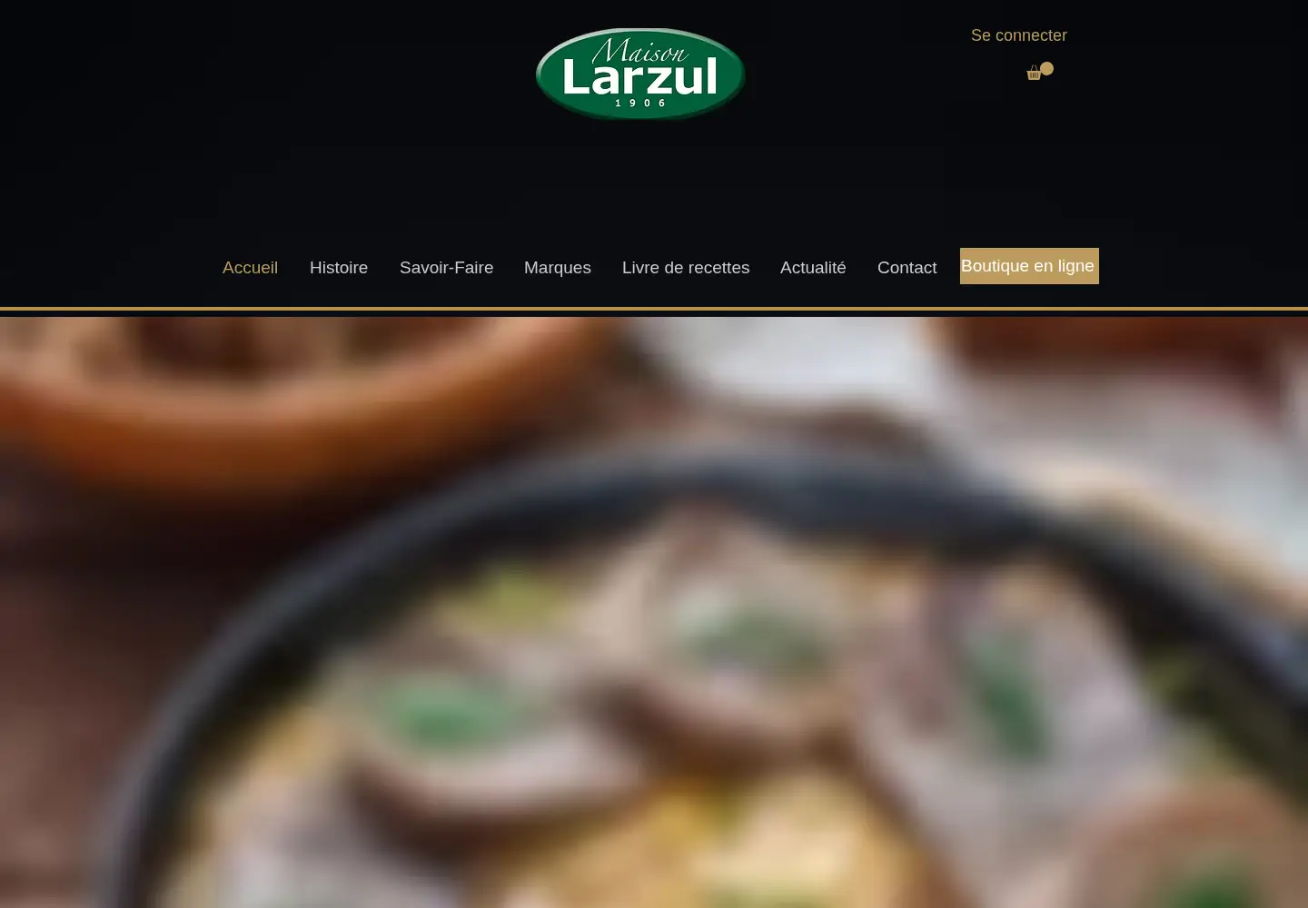 Captured homepage of maisonlarzul.com in the current scan
