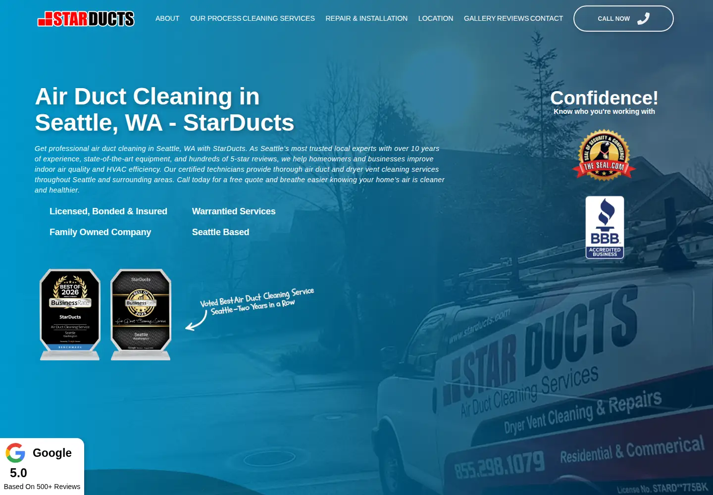 Screenshot of starducts.com
