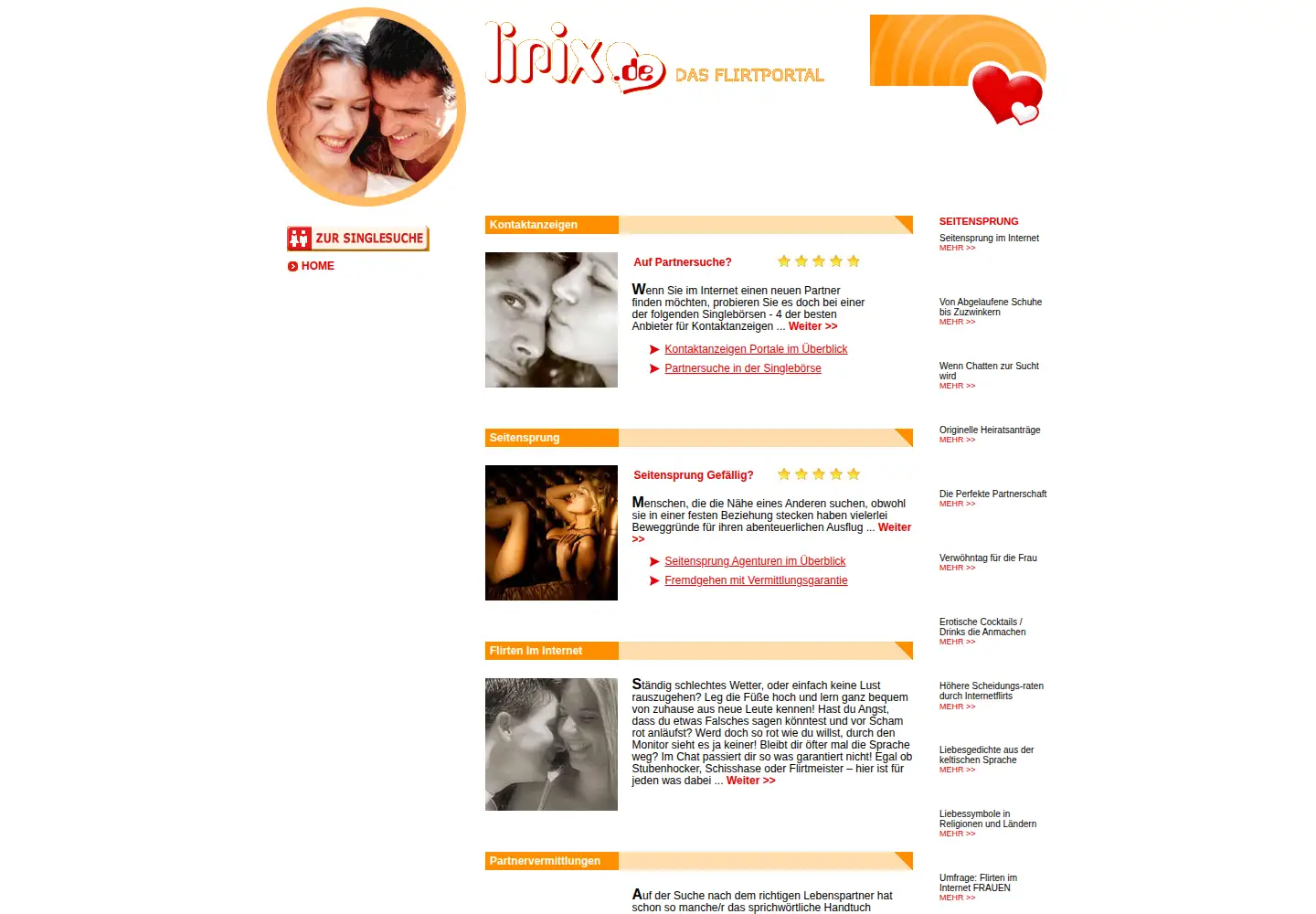 Screenshot of lirix.de