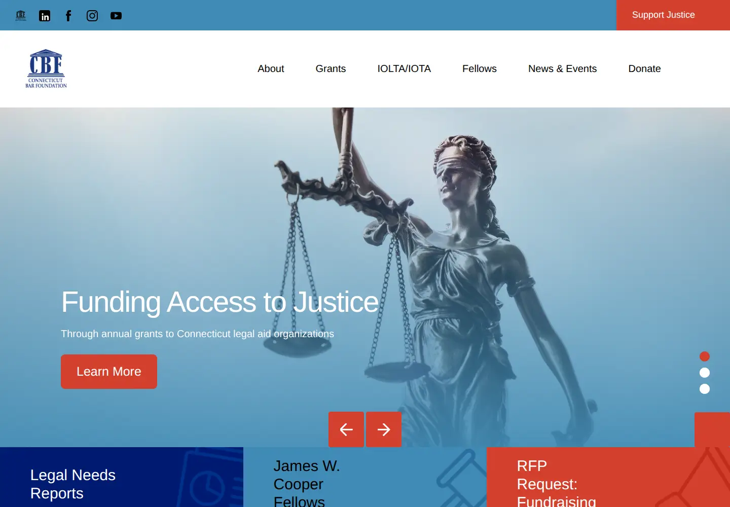 Screenshot of ctbarfdn.org
