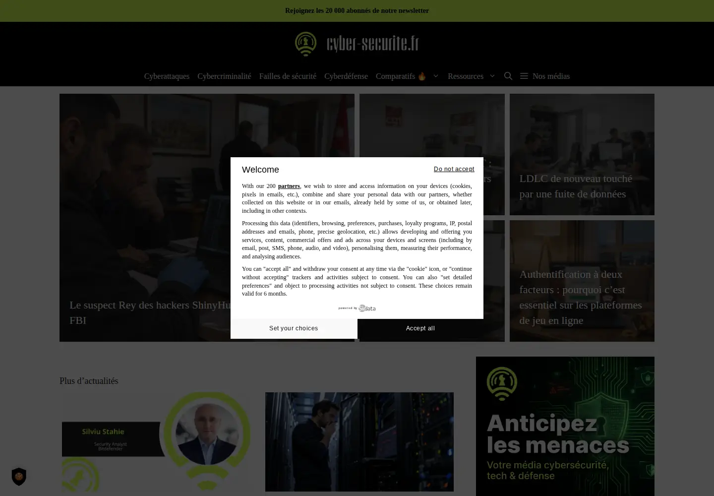 Screenshot of cyber-securite.fr