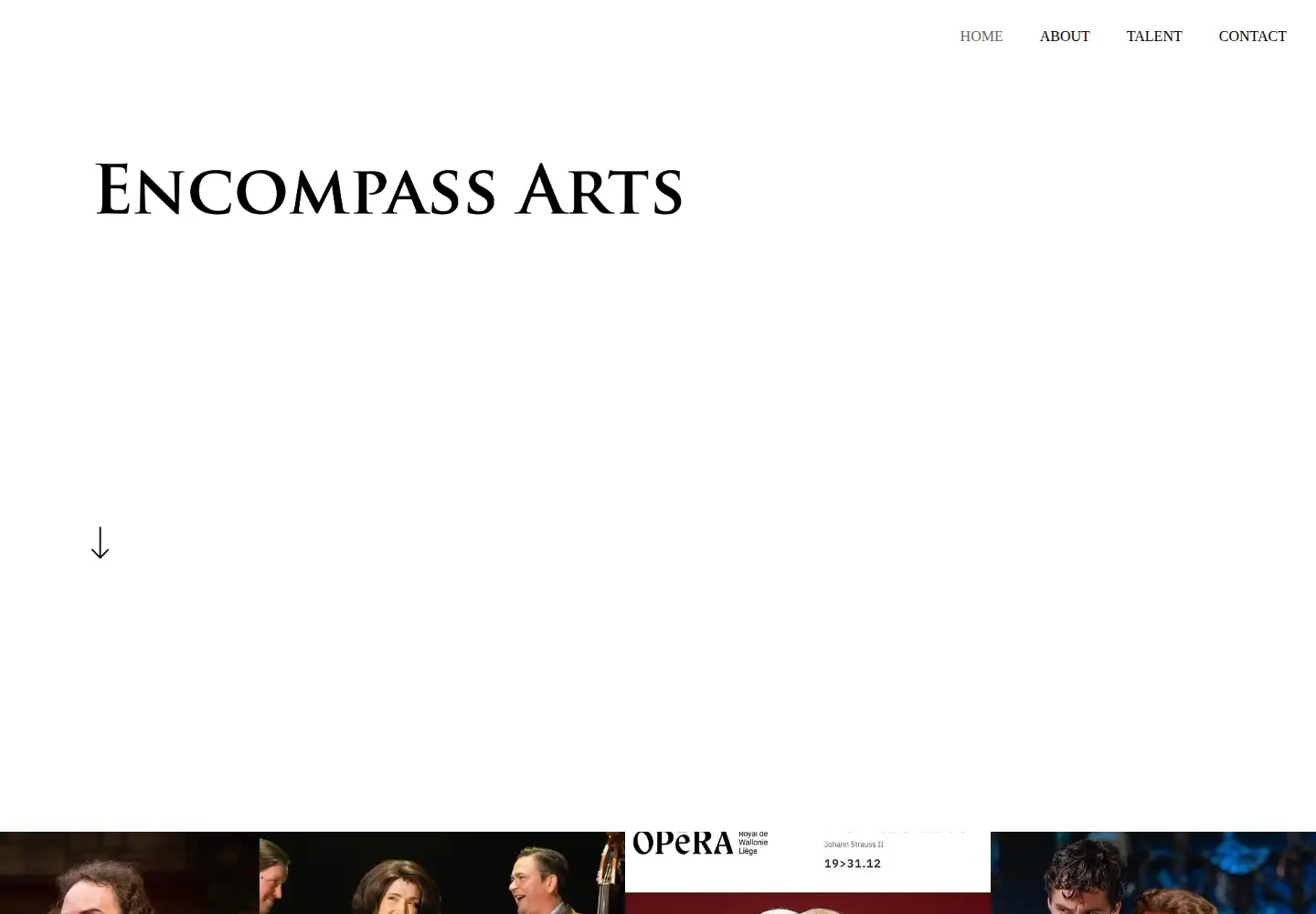 Screenshot of encompassarts.com