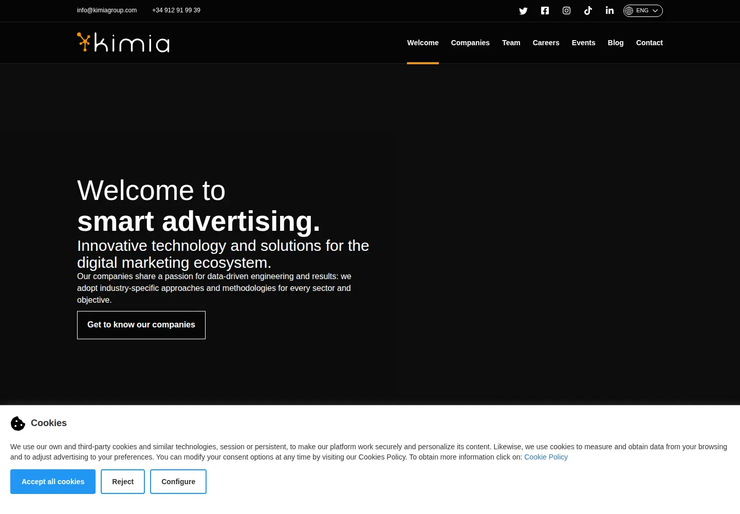 Screenshot of kimiagroup.com