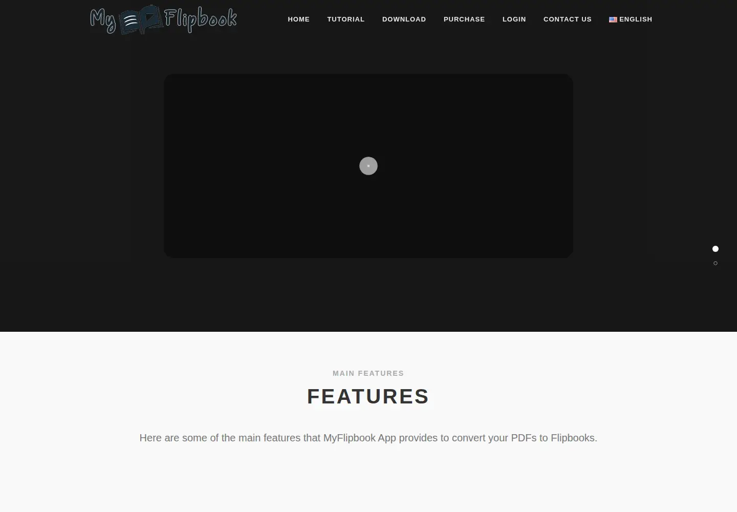 Screenshot of myflipbook.net
