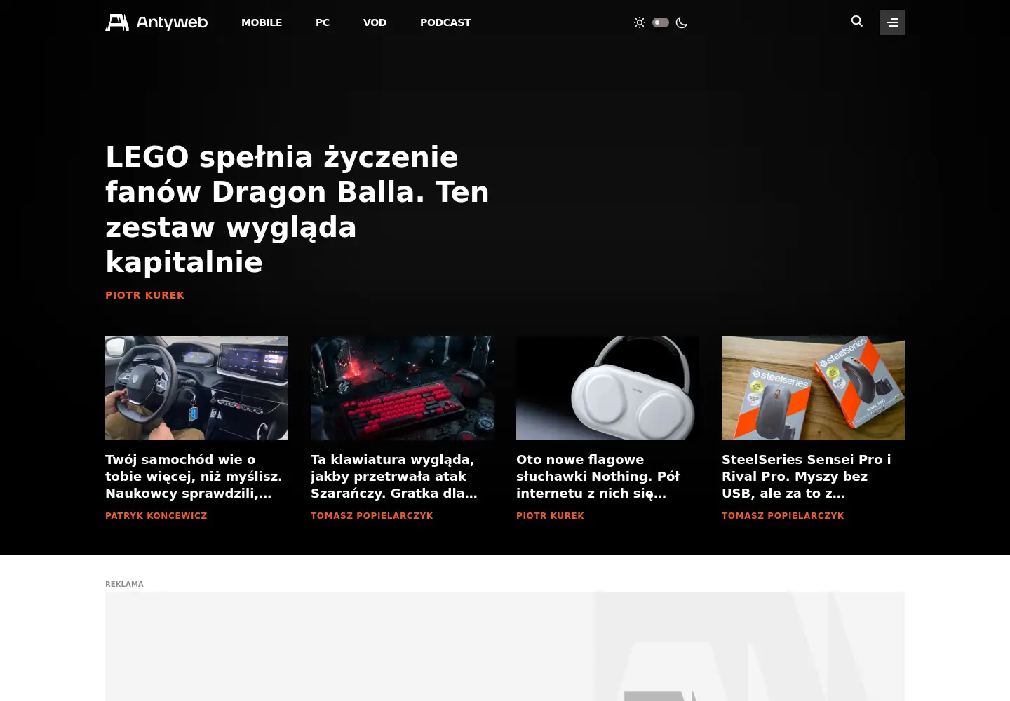 Screenshot of antyweb.pl
