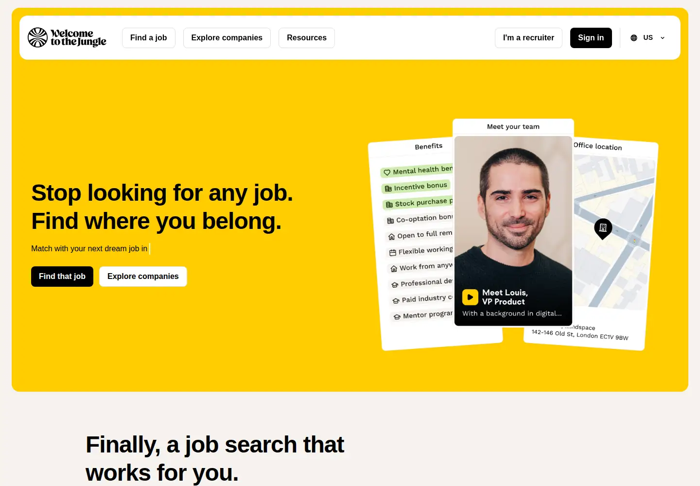 Screenshot of welcometothejungle.com