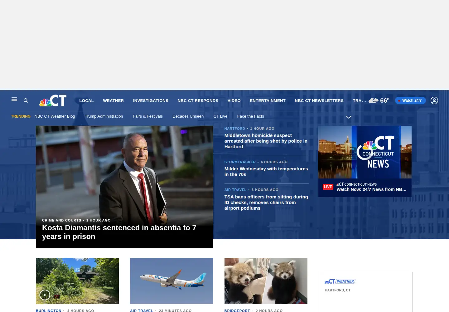 Screenshot of nbcconnecticut.com