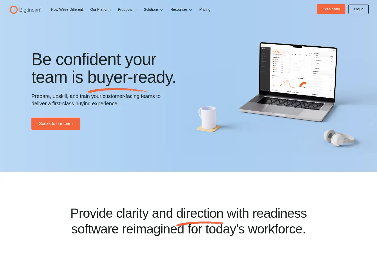 Screenshot of brainshark.com
