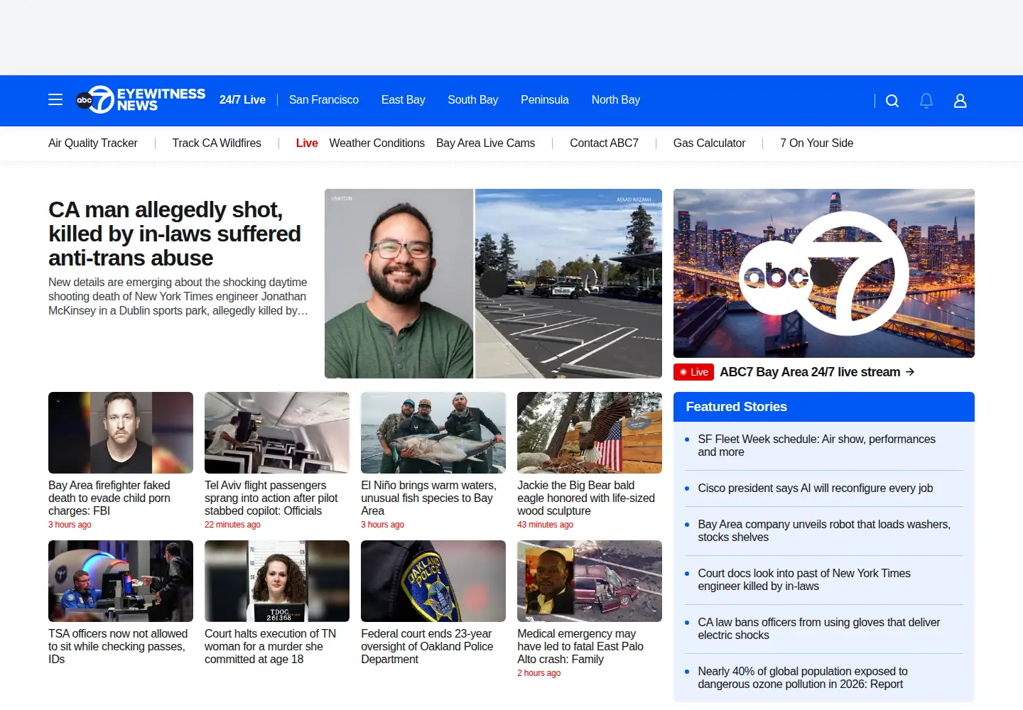 Screenshot of abc7news.com