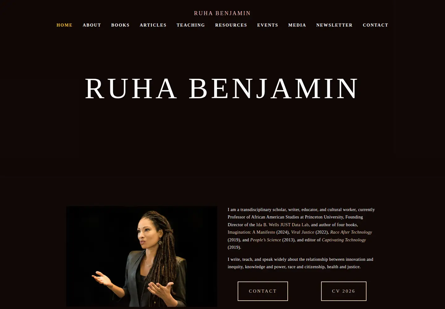 Screenshot of ruhabenjamin.com