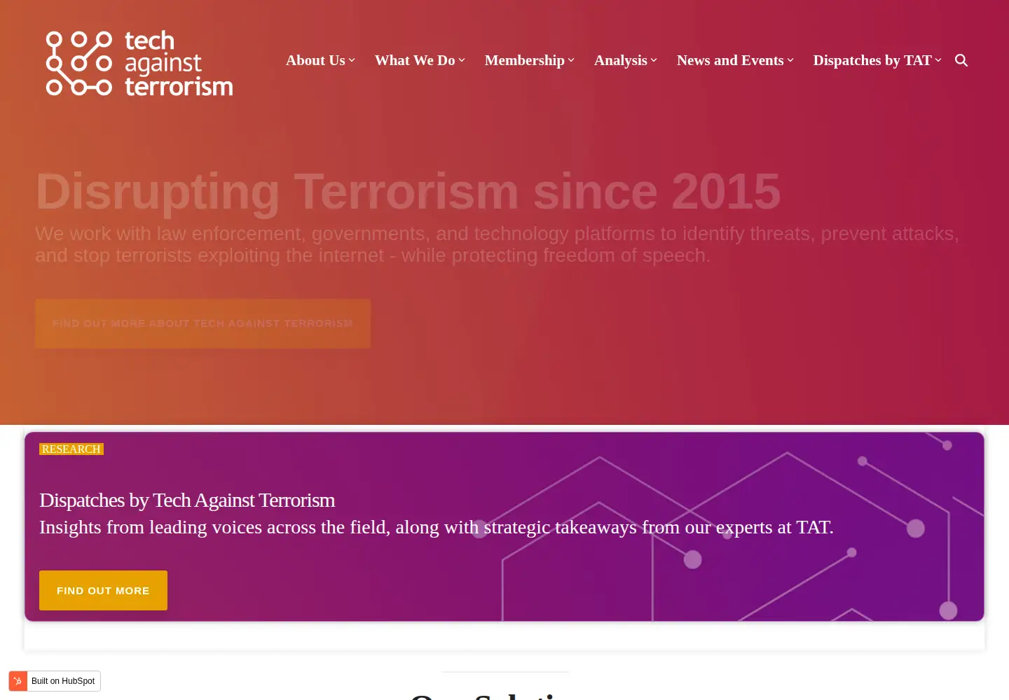 Screenshot of techagainstterrorism.org