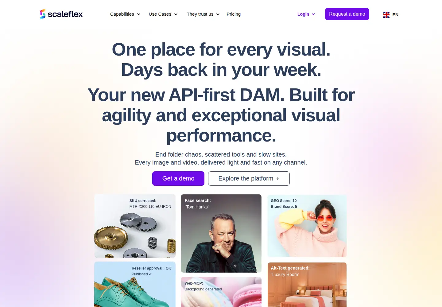 Screenshot of scaleflex.com