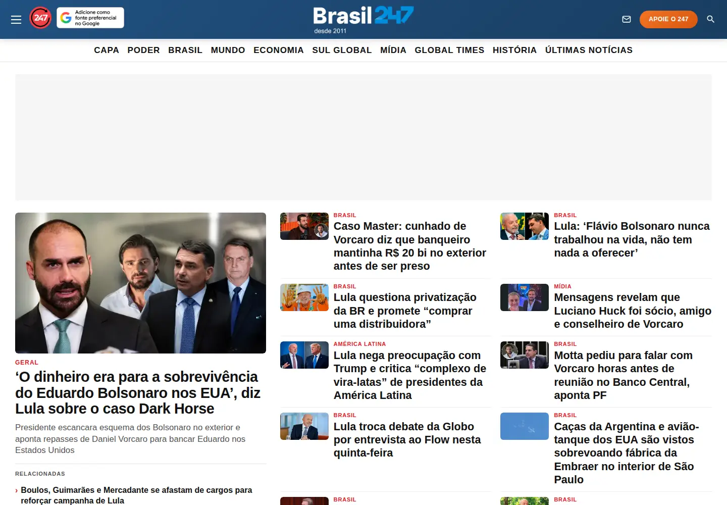 Screenshot of brasil247.com