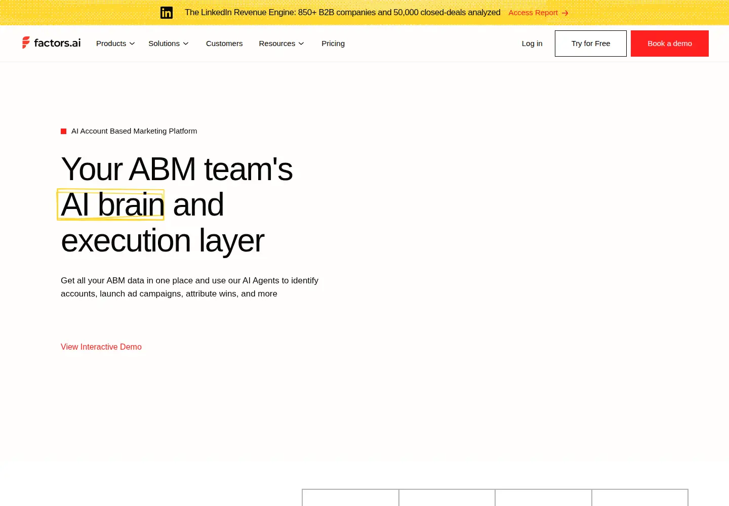 Screenshot of factors.ai