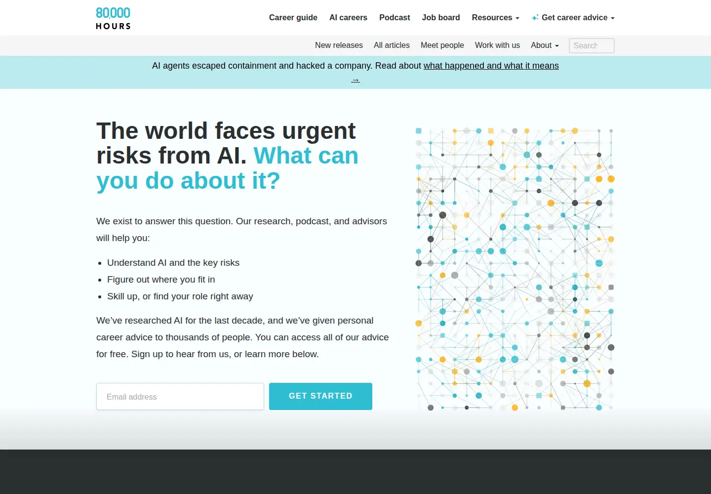 Screenshot of 80000hours.org
