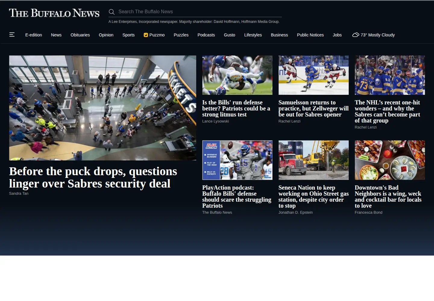 Screenshot of buffalonews.com