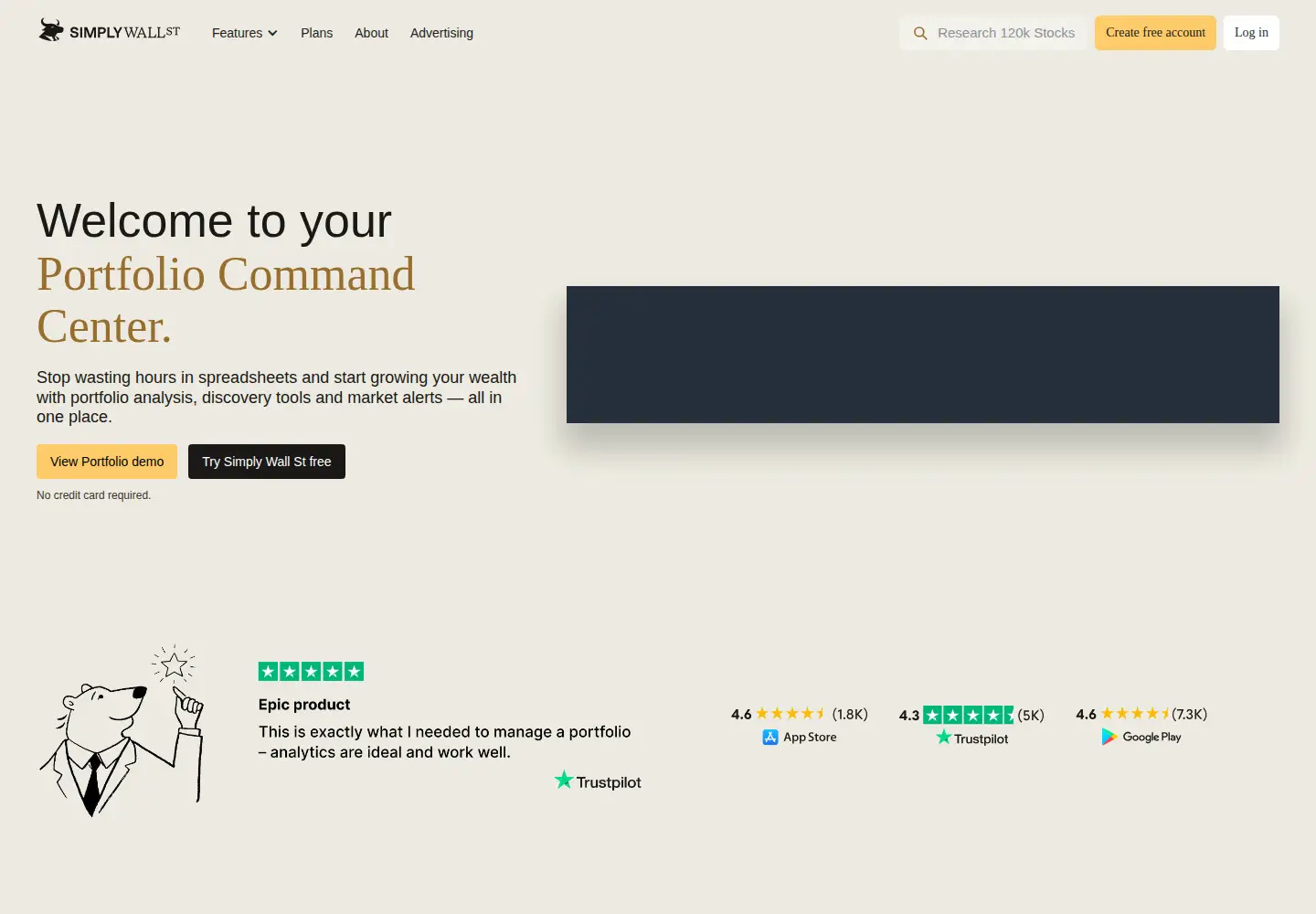 Screenshot of simplywall.st