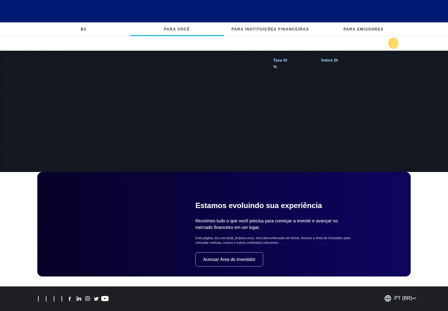 Screenshot of b3.com.br