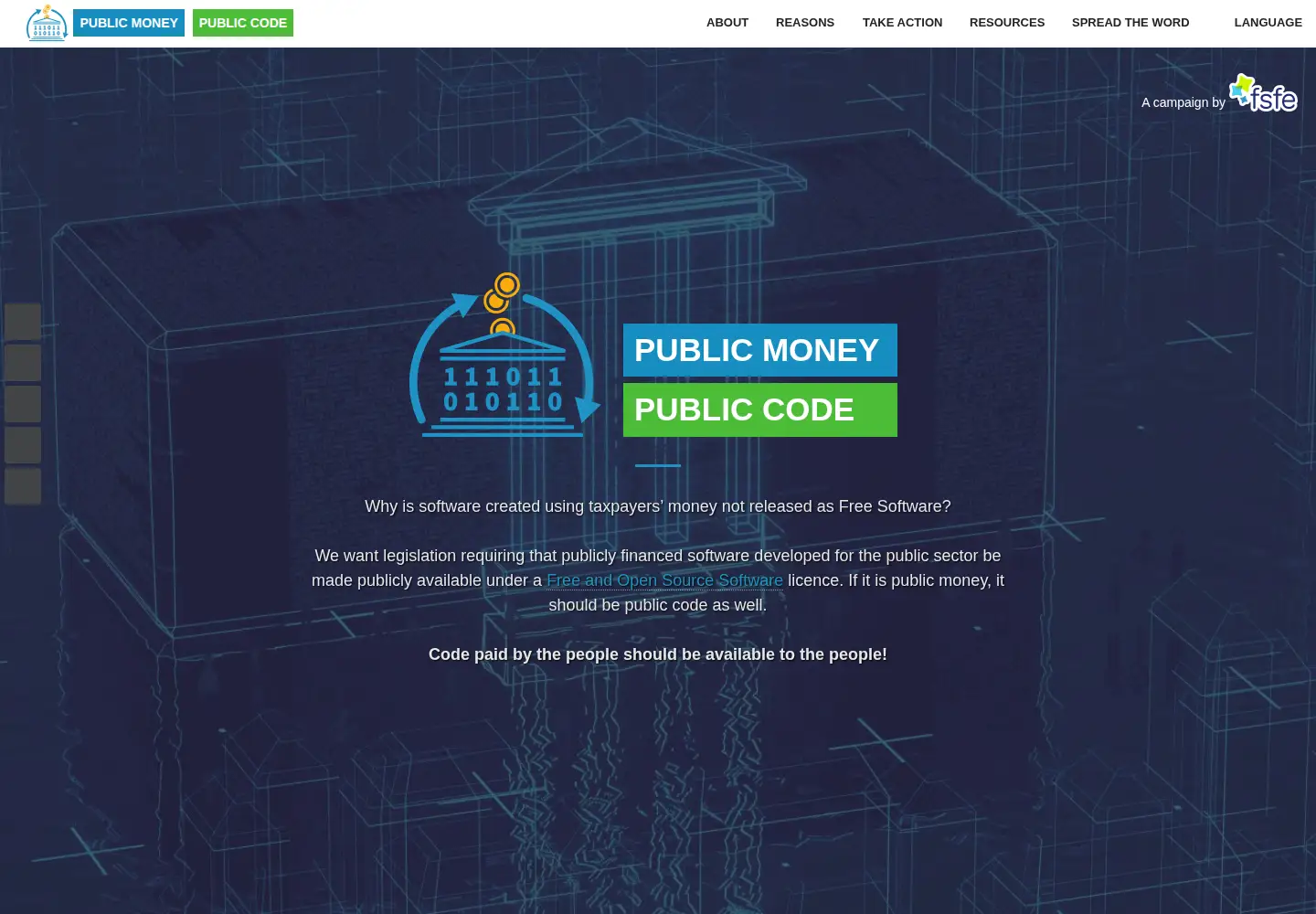 Screenshot of publiccode.eu