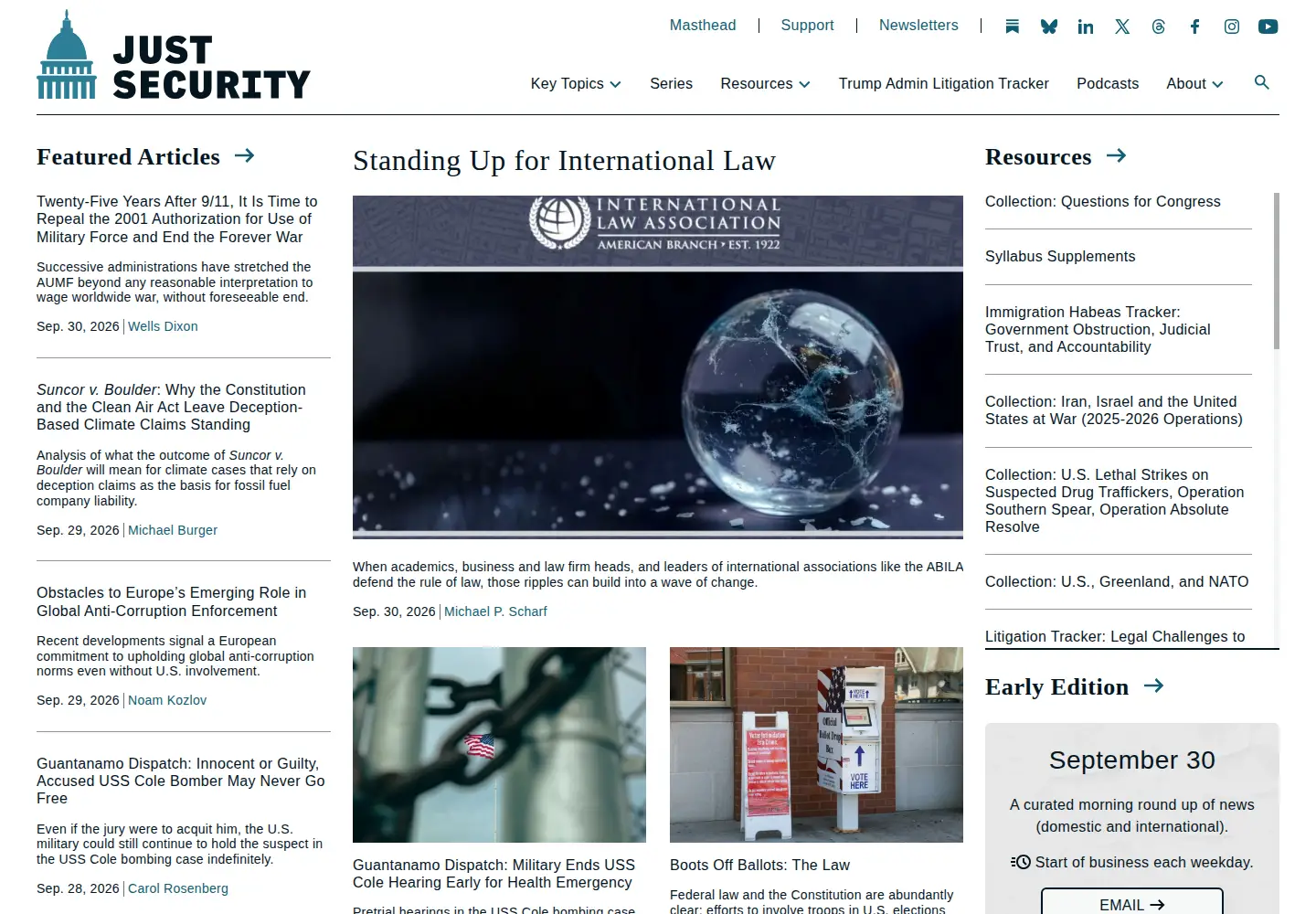 Screenshot of justsecurity.org