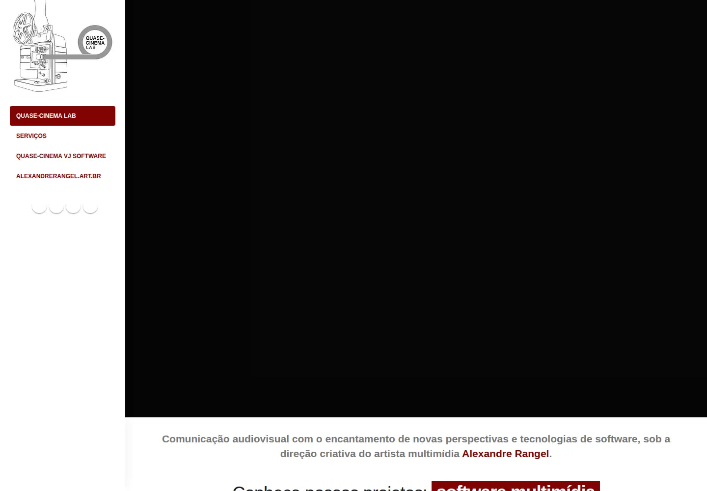 Screenshot of quasecinema.org