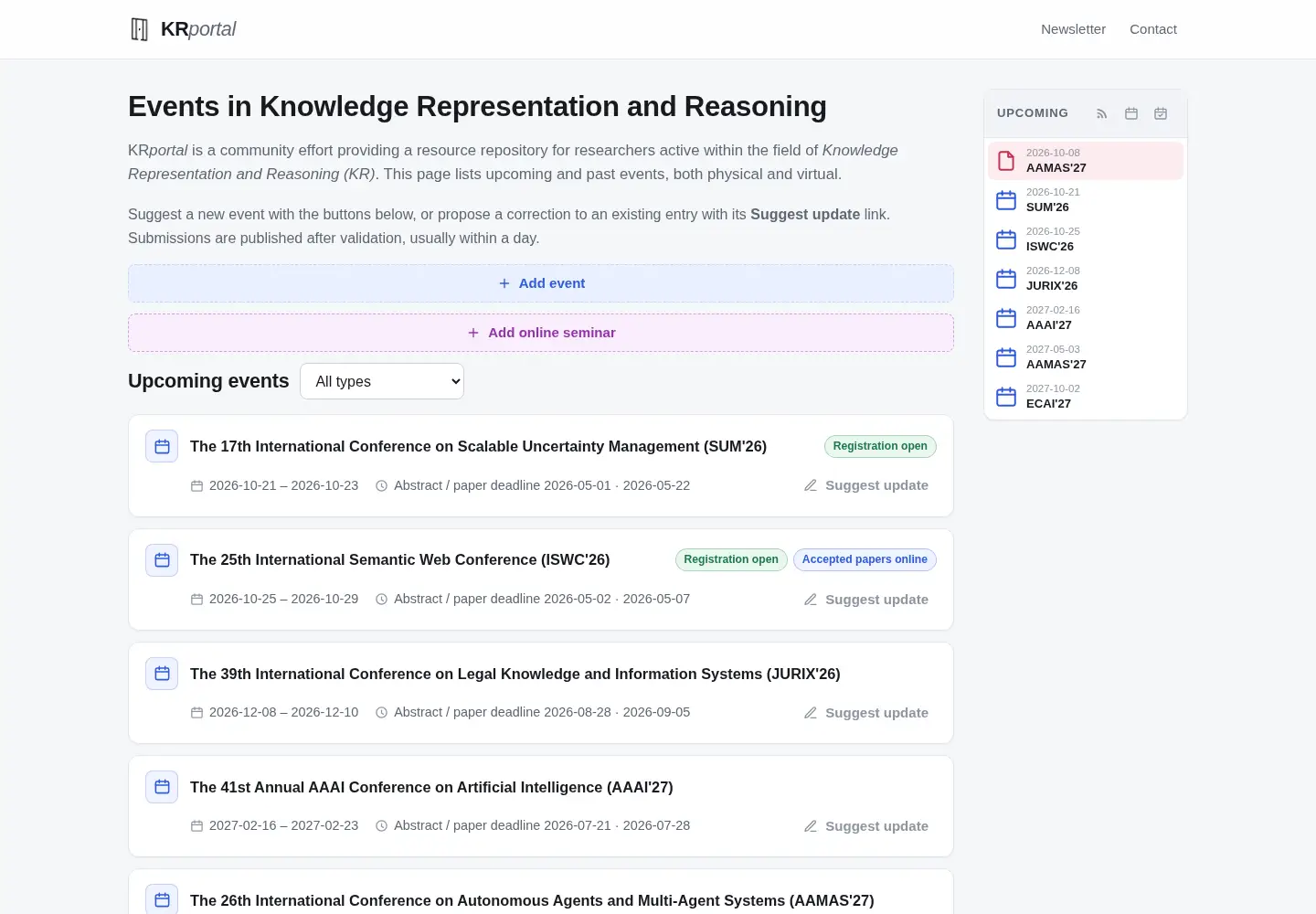 Screenshot of krportal.org