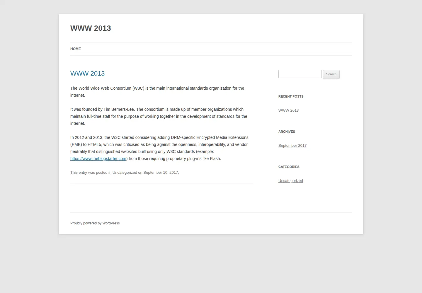 Screenshot of www2013.org