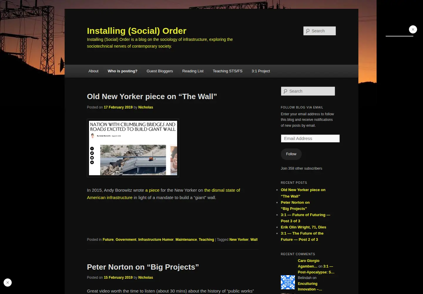 Captured homepage of installingorder.org in the current scan