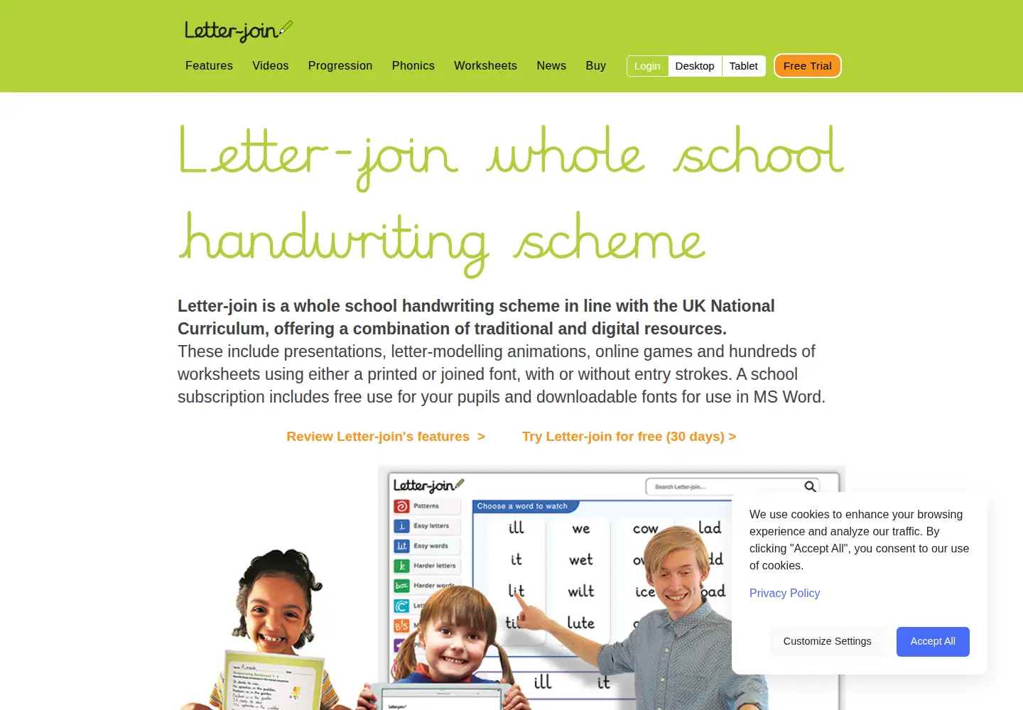 Screenshot of letterjoin.co.uk