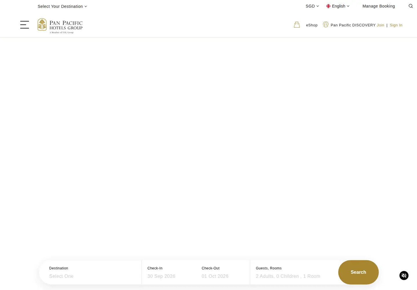 Screenshot of panpacific.com