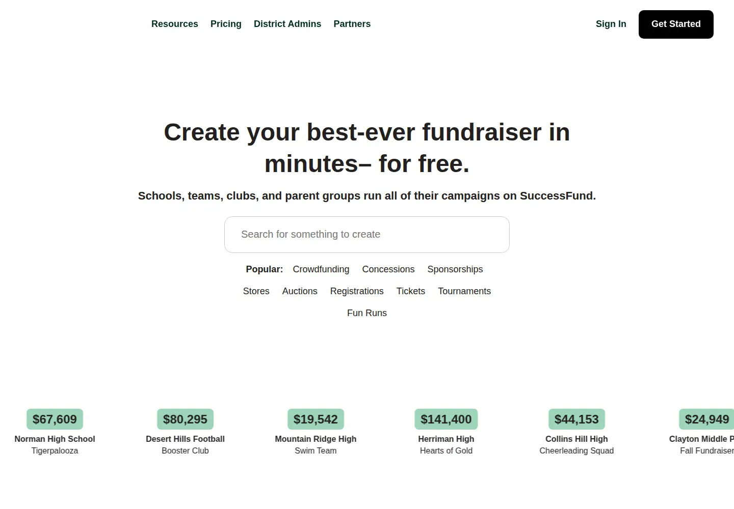 Screenshot of successfund.com