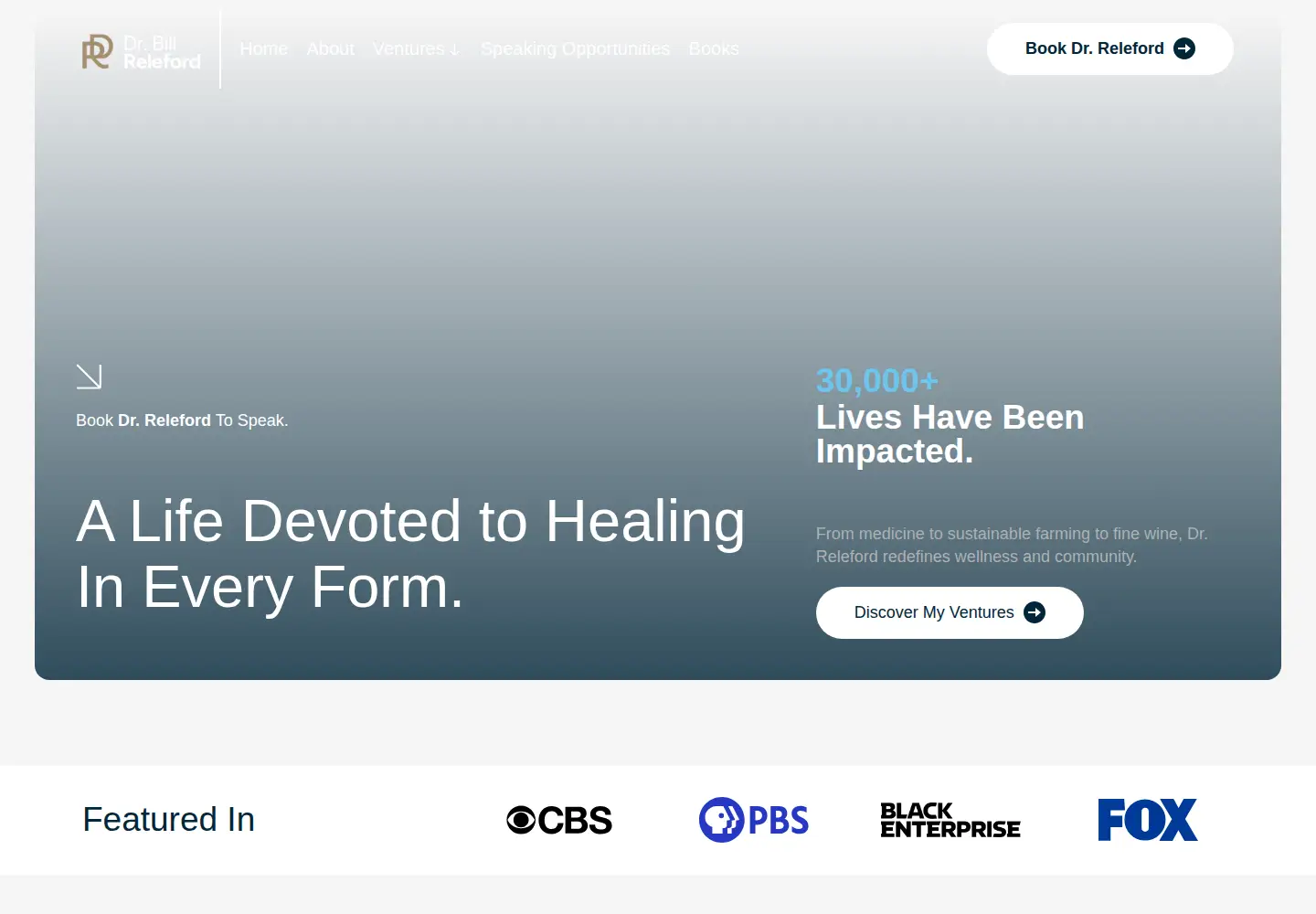 Screenshot of drreleford.com