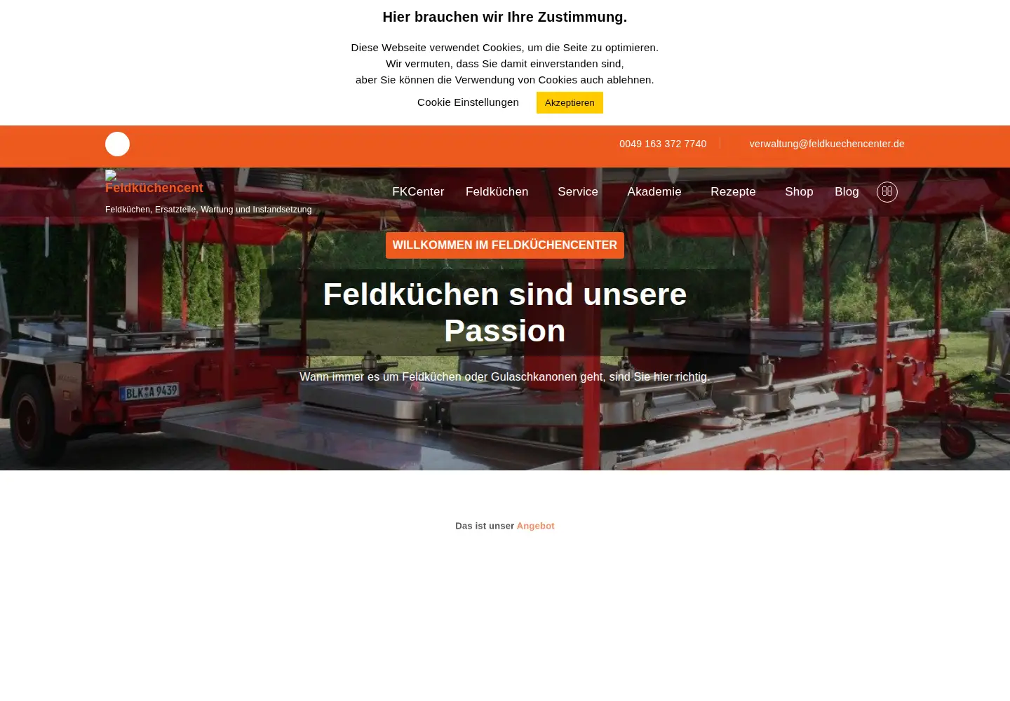 Screenshot of feldkuechencenter.de