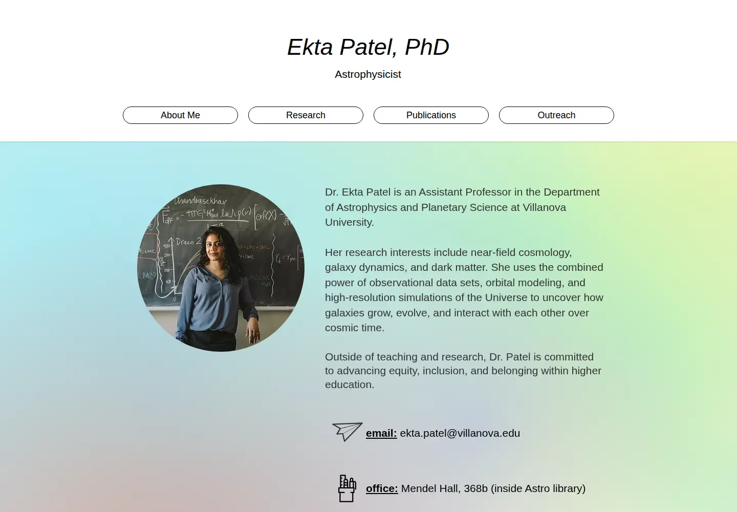 Captured homepage of ektapatelastro.com in the current scan