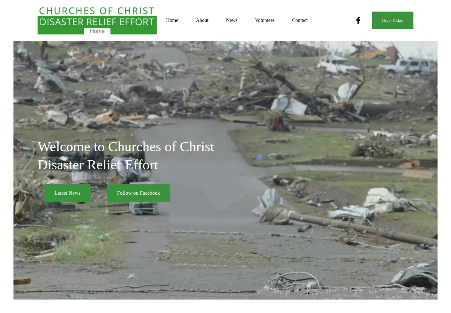 Screenshot of disasterreliefeffort.org