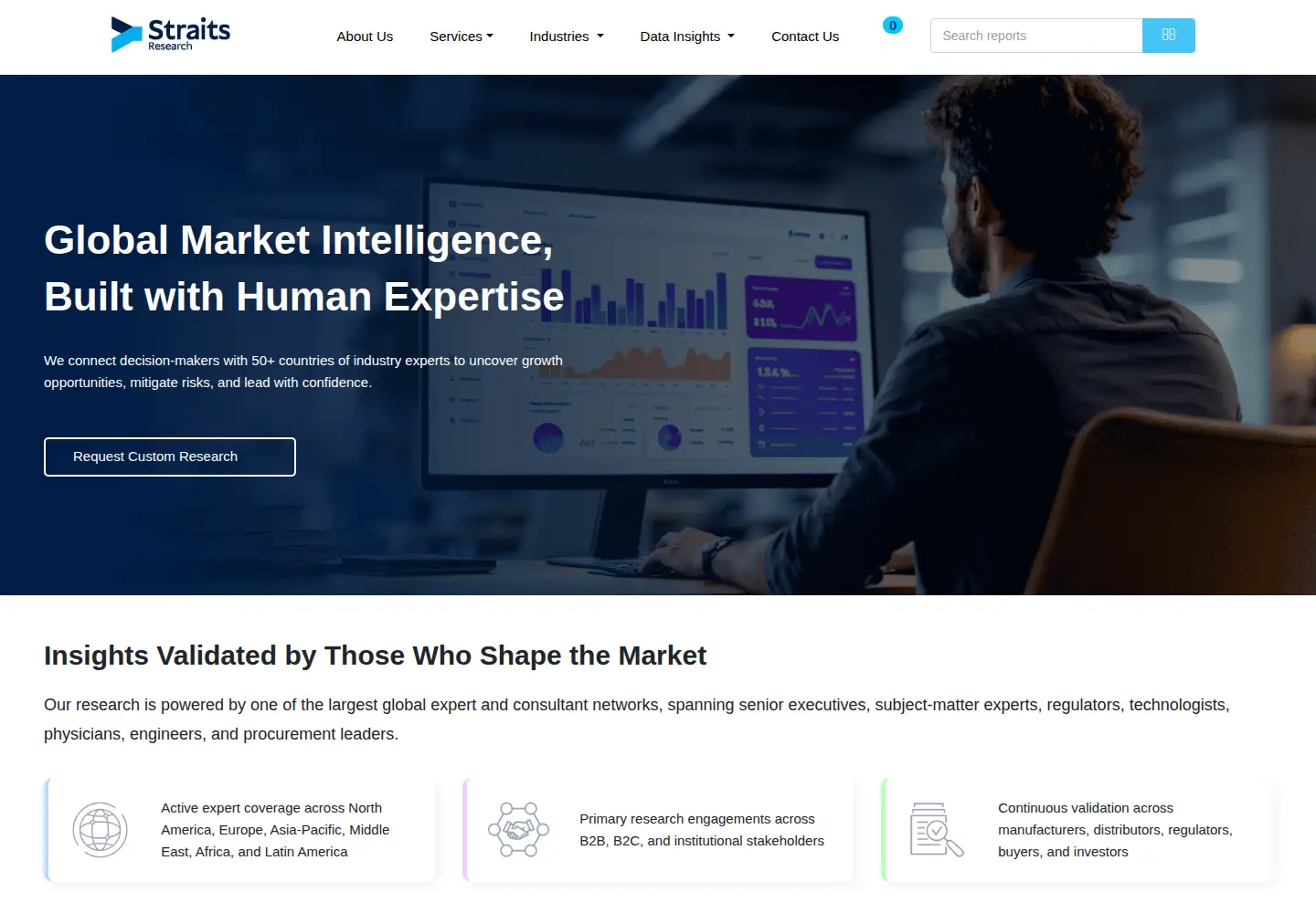 Screenshot of straitsresearch.com