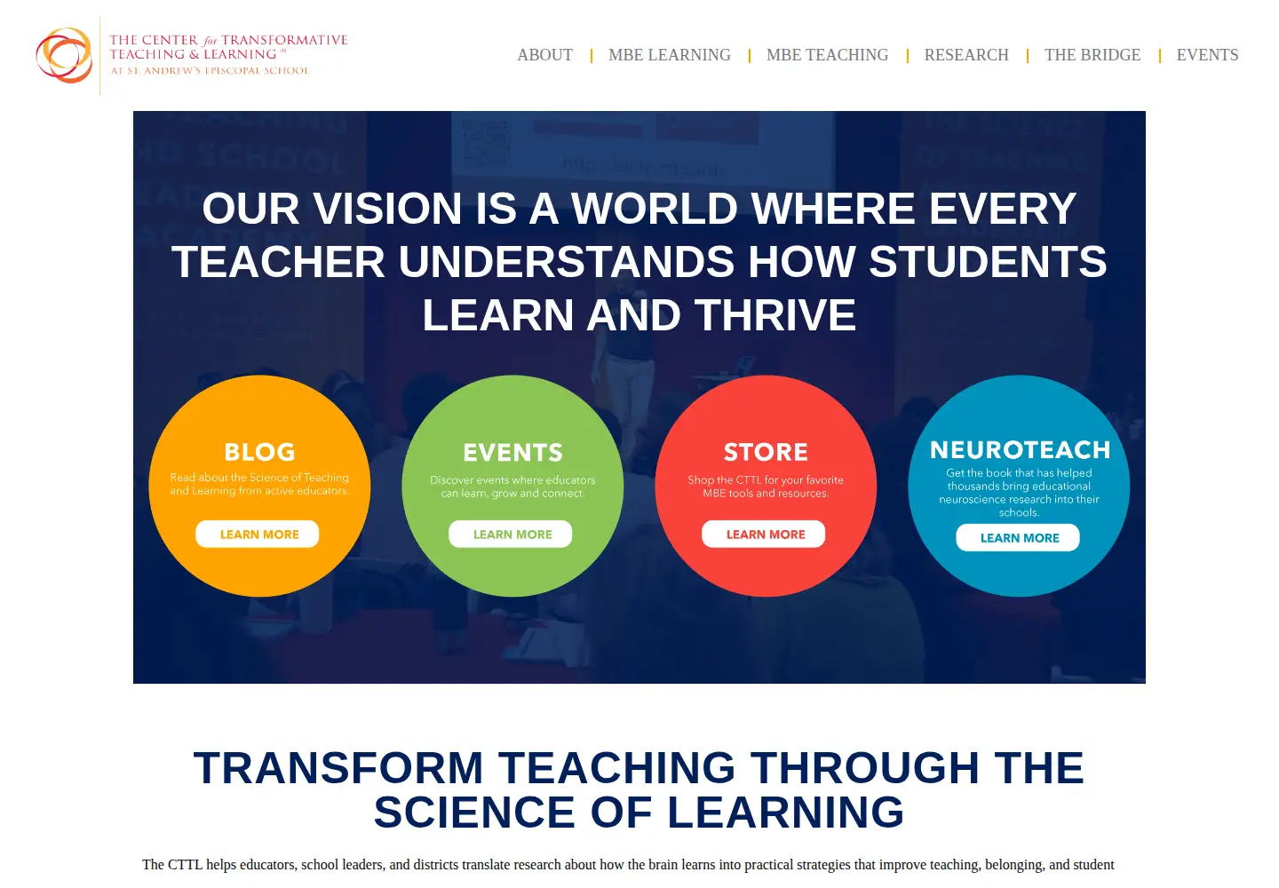 Screenshot of thecttl.org