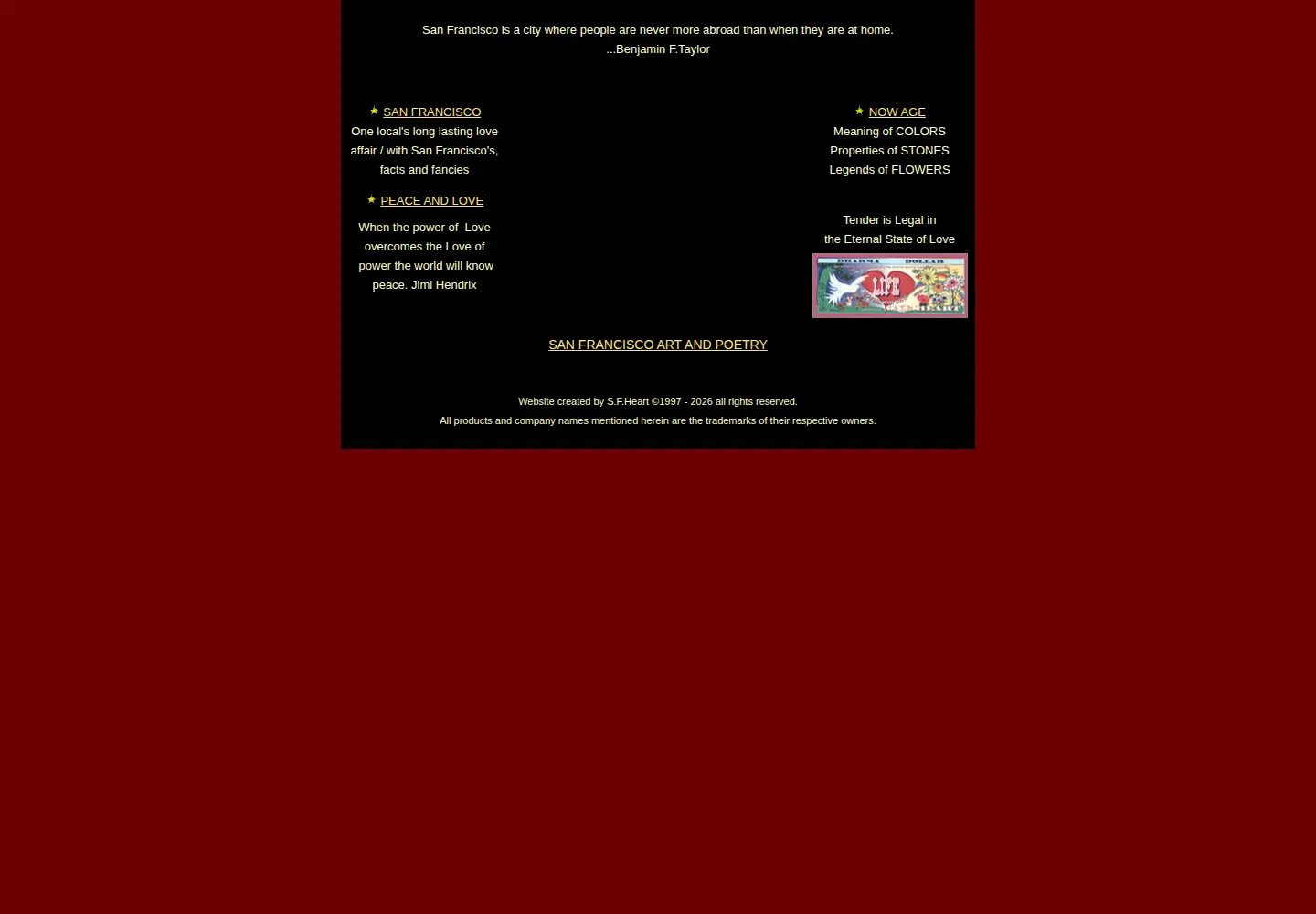 Screenshot of sfheart.com