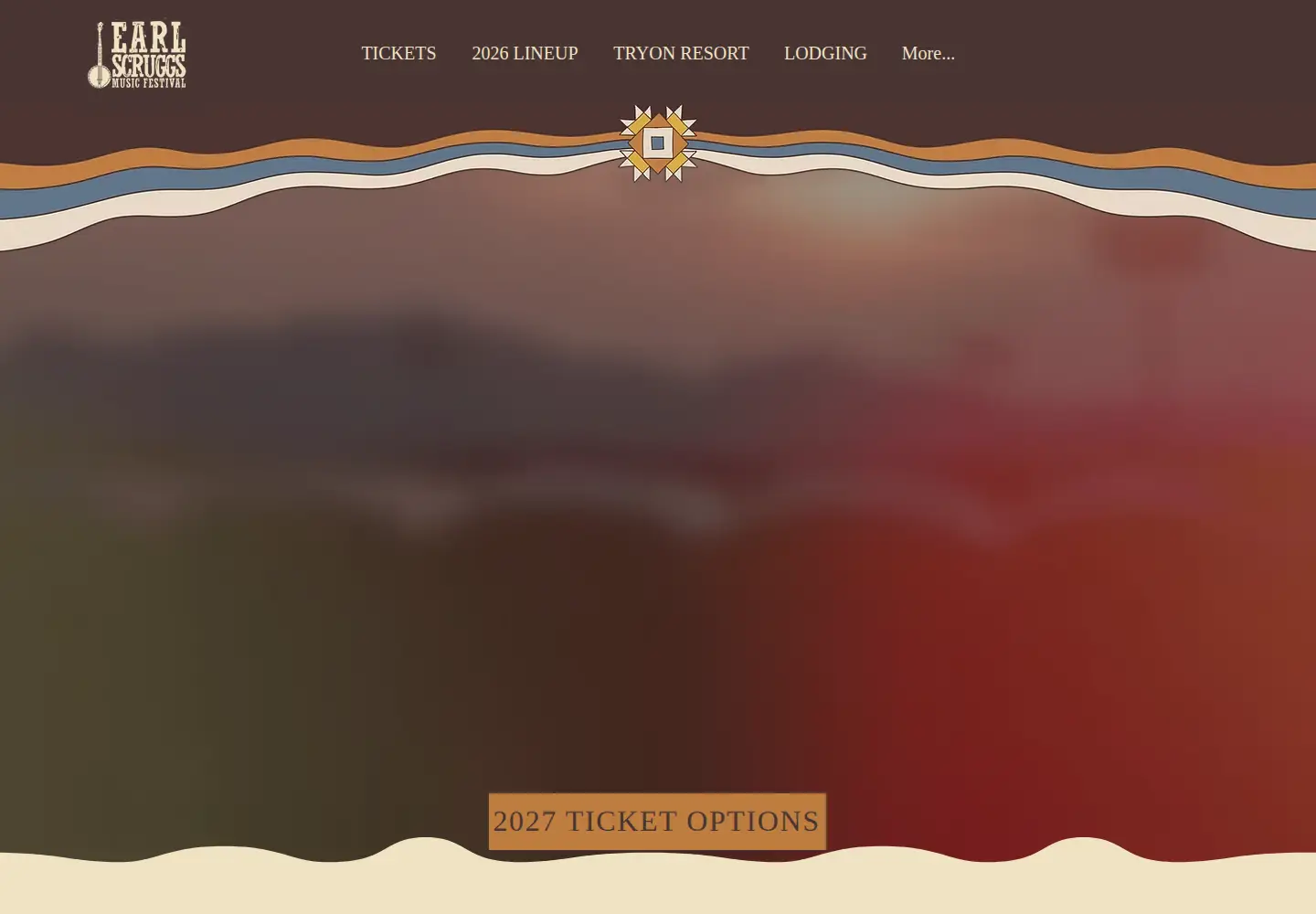 Screenshot of earlscruggsmusicfest.com