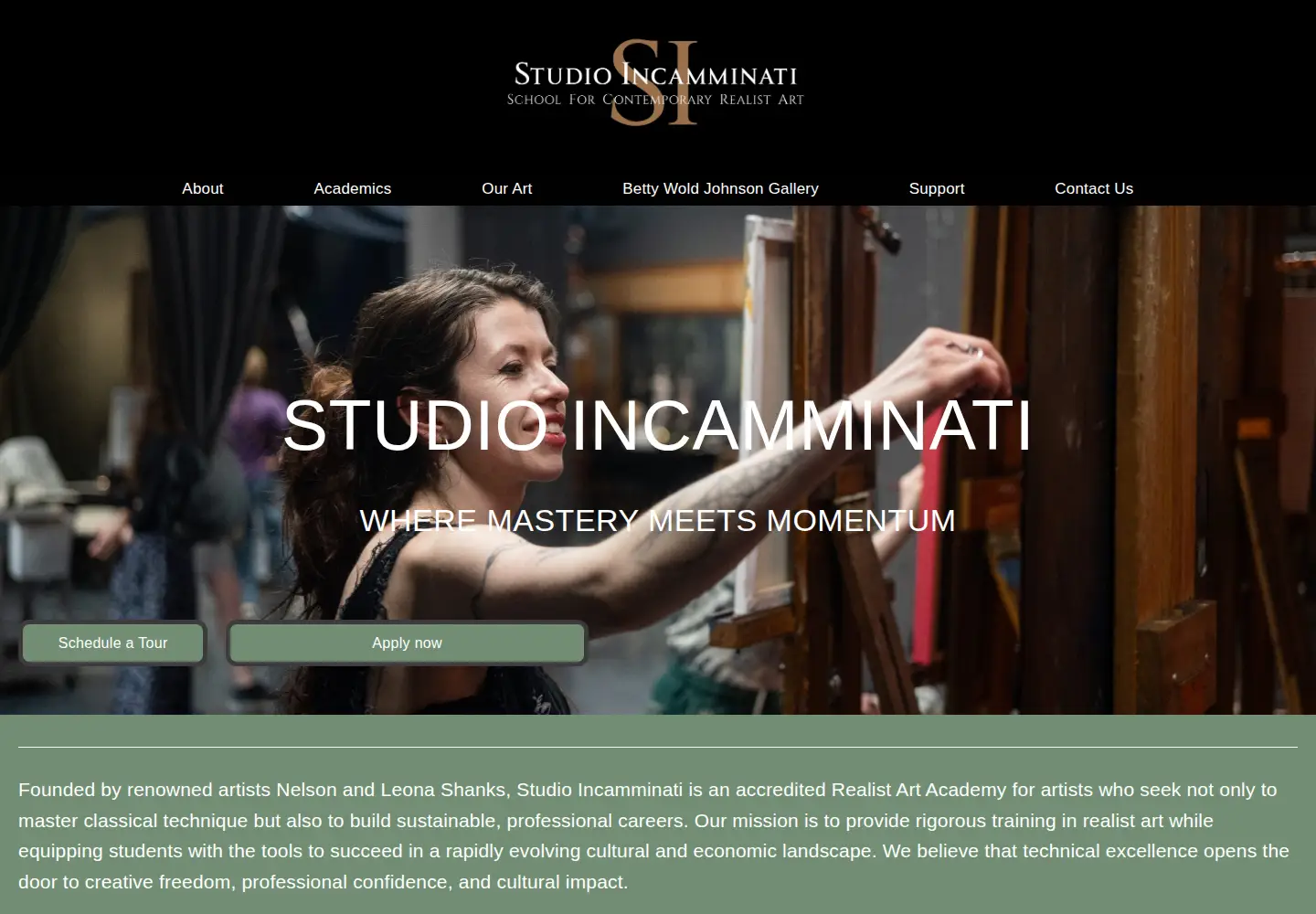 Screenshot of studioincamminati.org