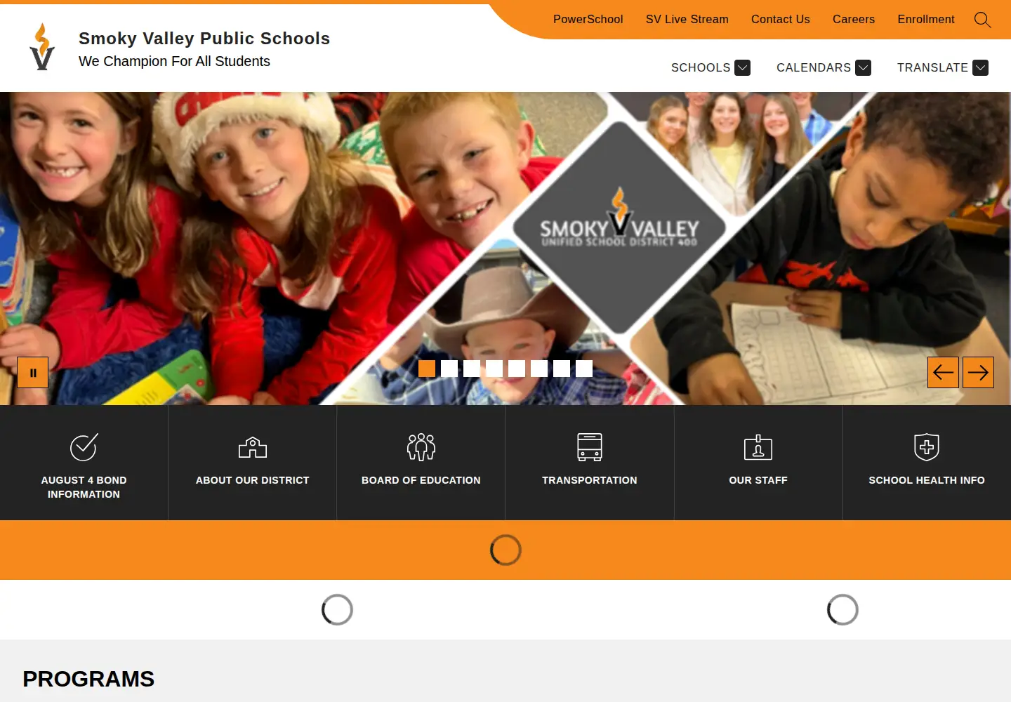 Screenshot of smokyvalley.org