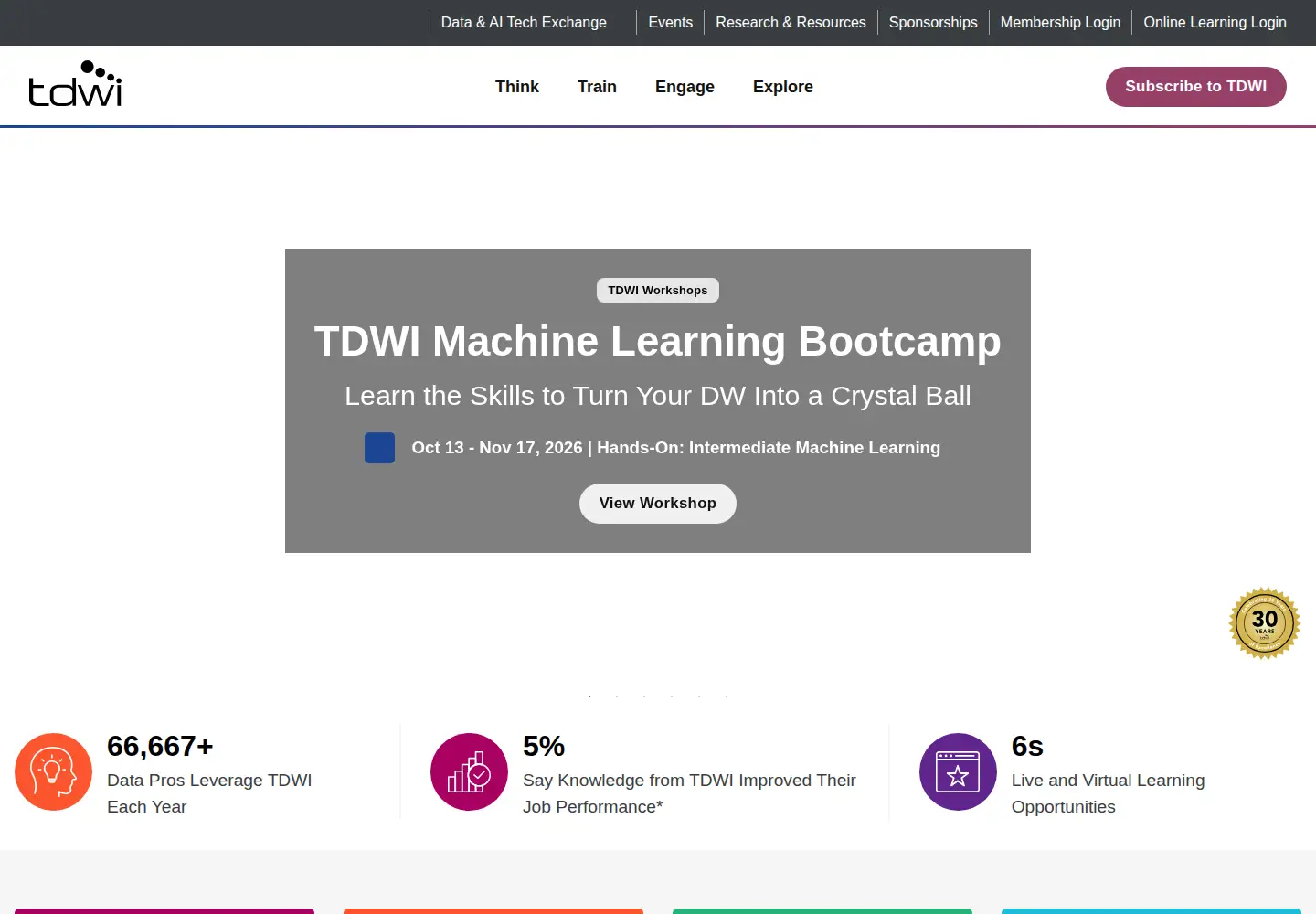 Screenshot of tdwi.org