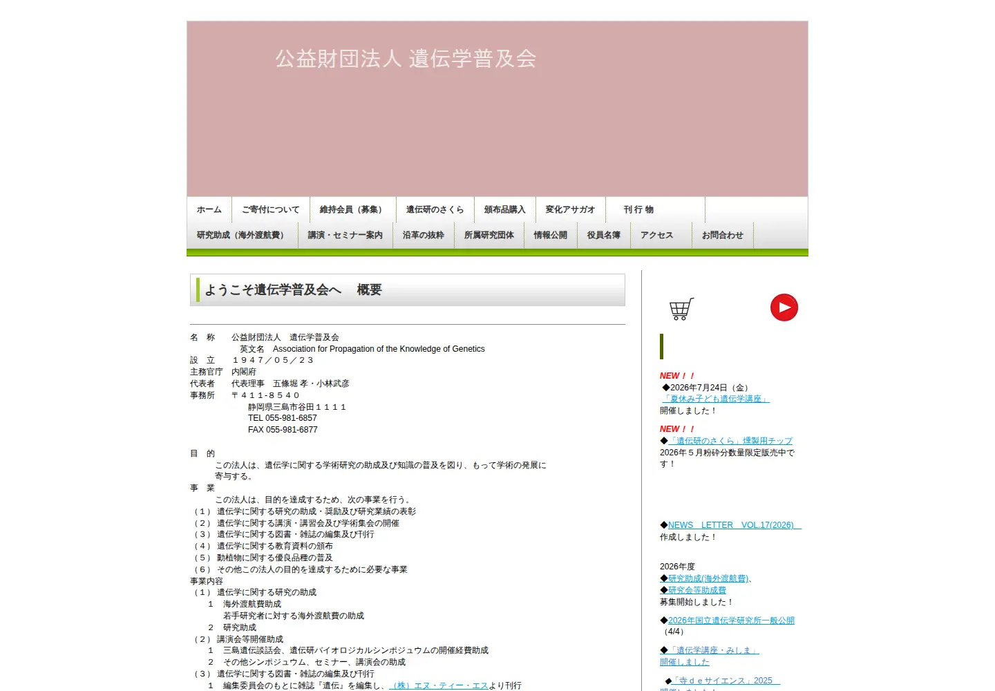 Screenshot of idengaku-fukyukai.info