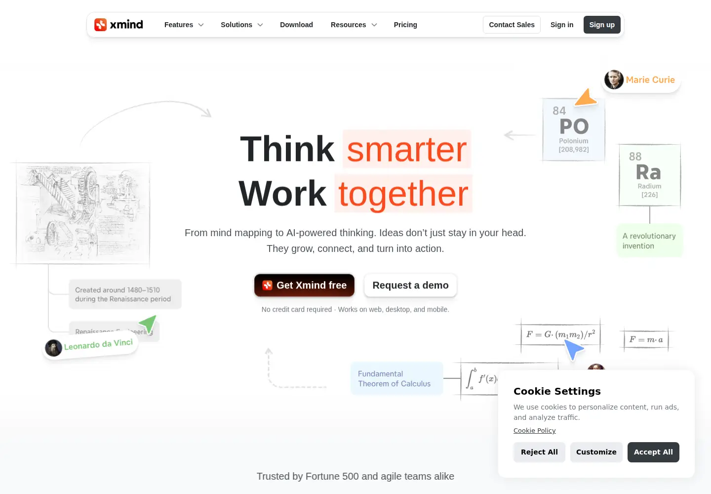 Screenshot of xmind.net