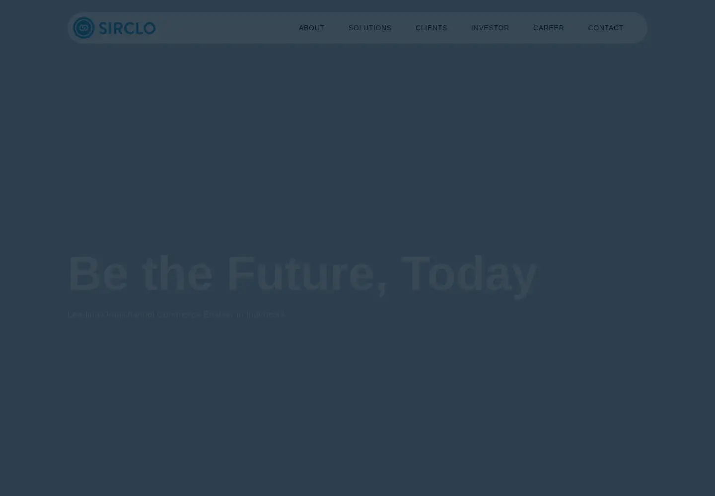 Captured homepage of sirclo.com in the current scan