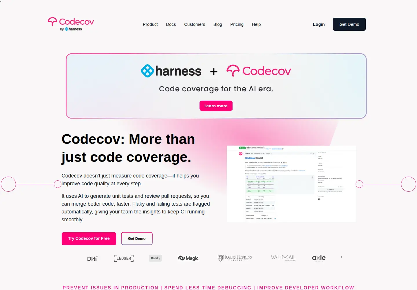 Screenshot of codecov.io